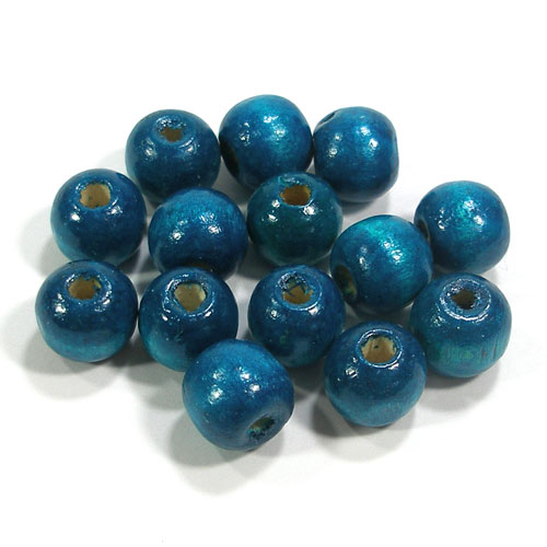 나무비즈/원형(12mm)파랑
